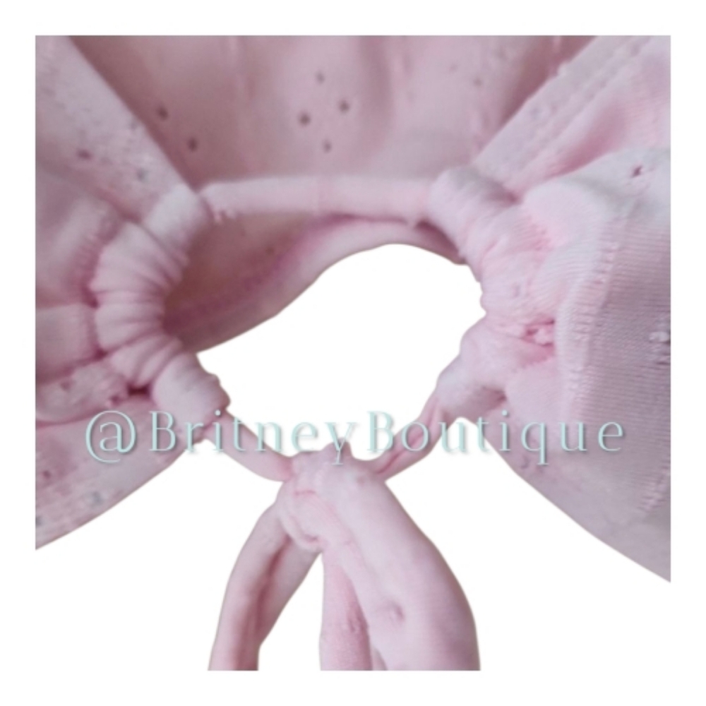Pink Lilly Eyelet Crop Top - Picture 4 of 5